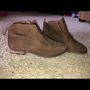 Lace up combat booties